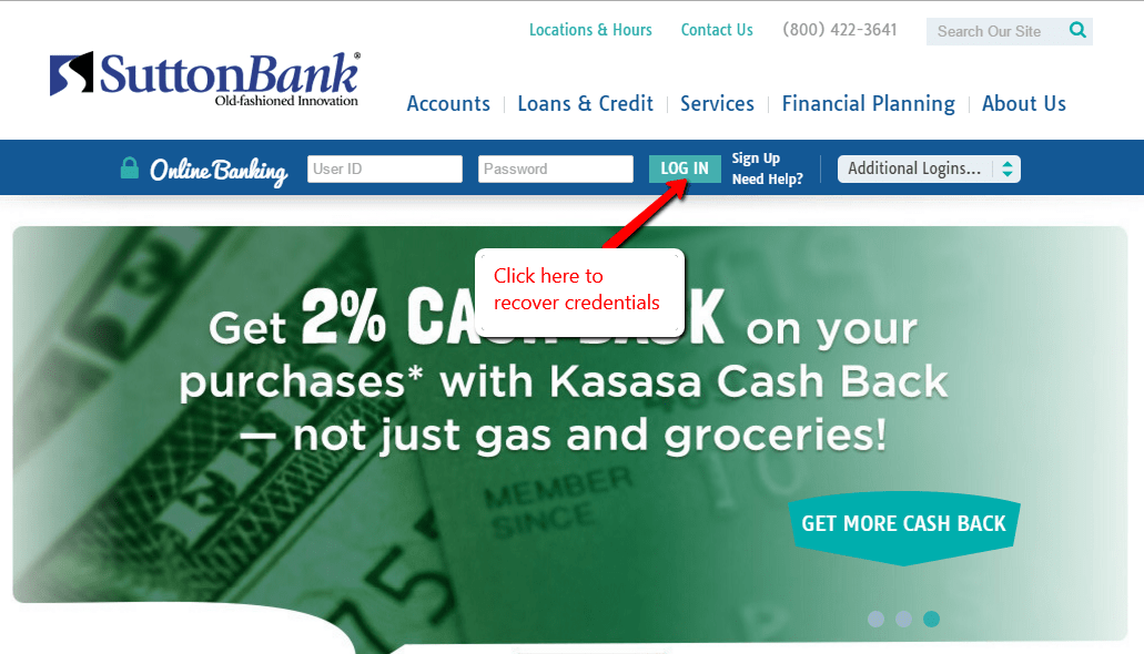 Sutton Bank Online Banking Login CC Bank