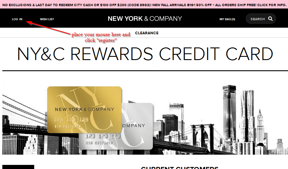New York and Company Credit Card Online Login CC Bank