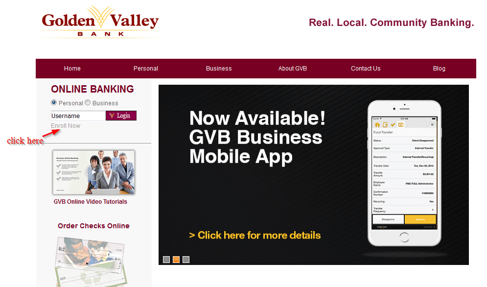 Golden Valley Bank Online Banking Login CC Bank