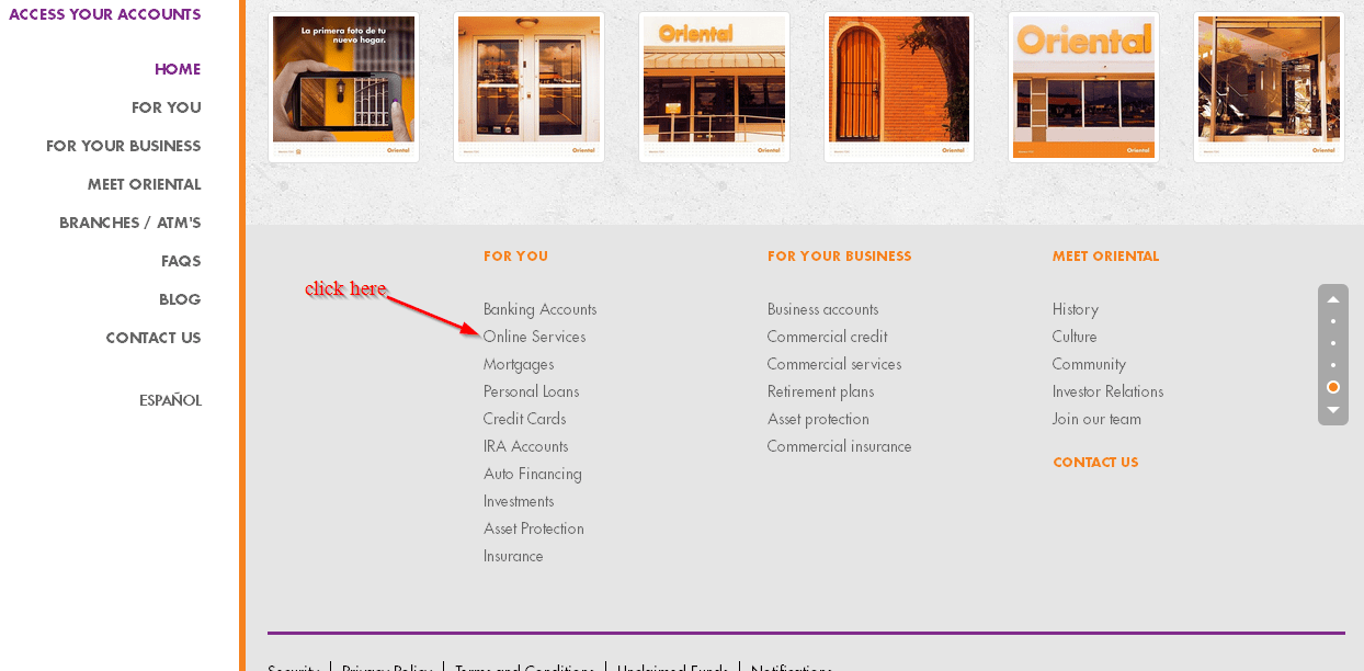 Oriental Bank Online Banking Login CC Bank