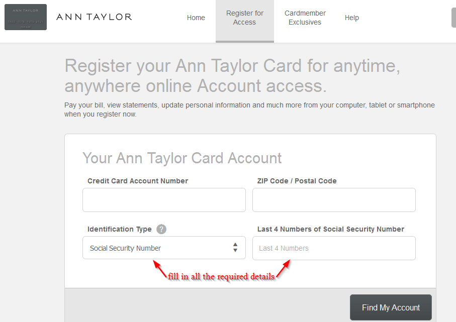 Ann Taylor Credit Card Account / Ann Taylor Credit Card Login Make A