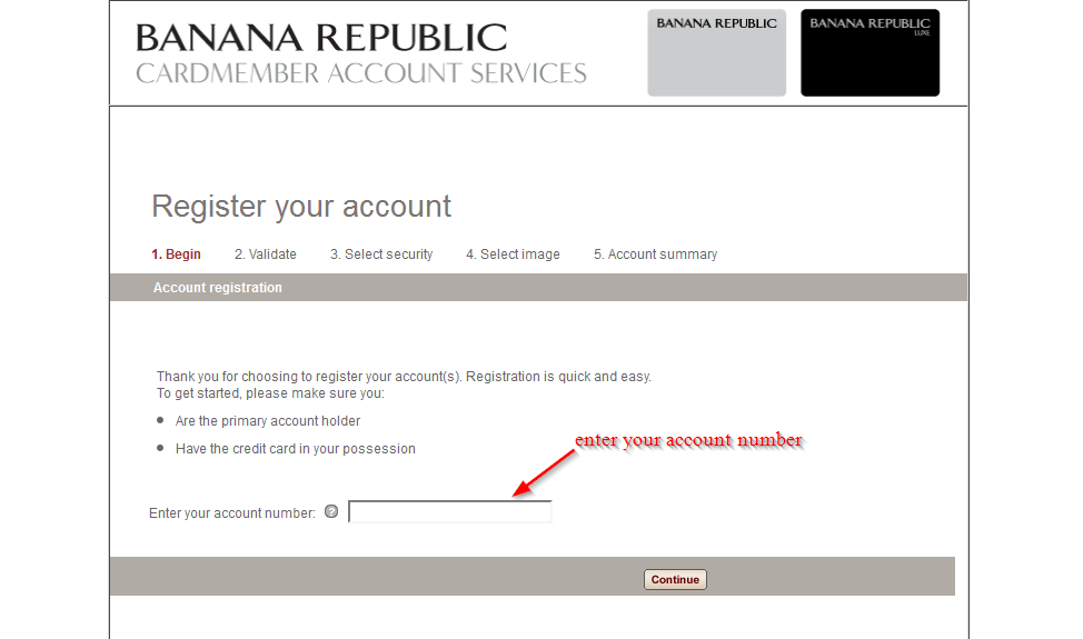 Banana Republic Credit Card Online Login CC Bank