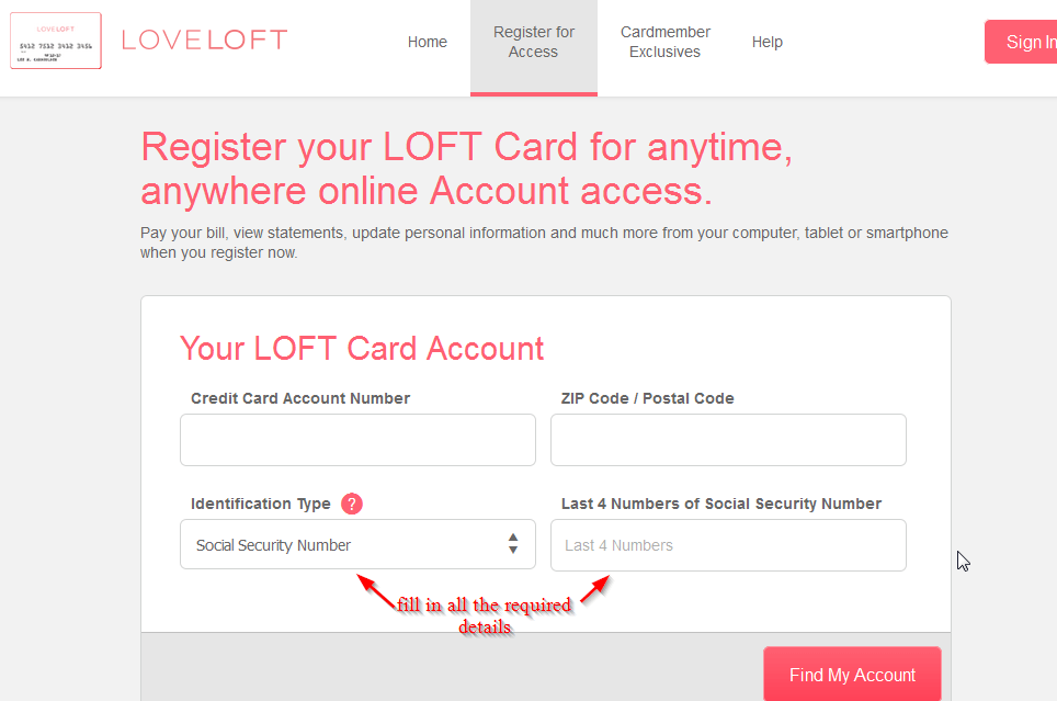 Loft Credit Card Online Login CC Bank