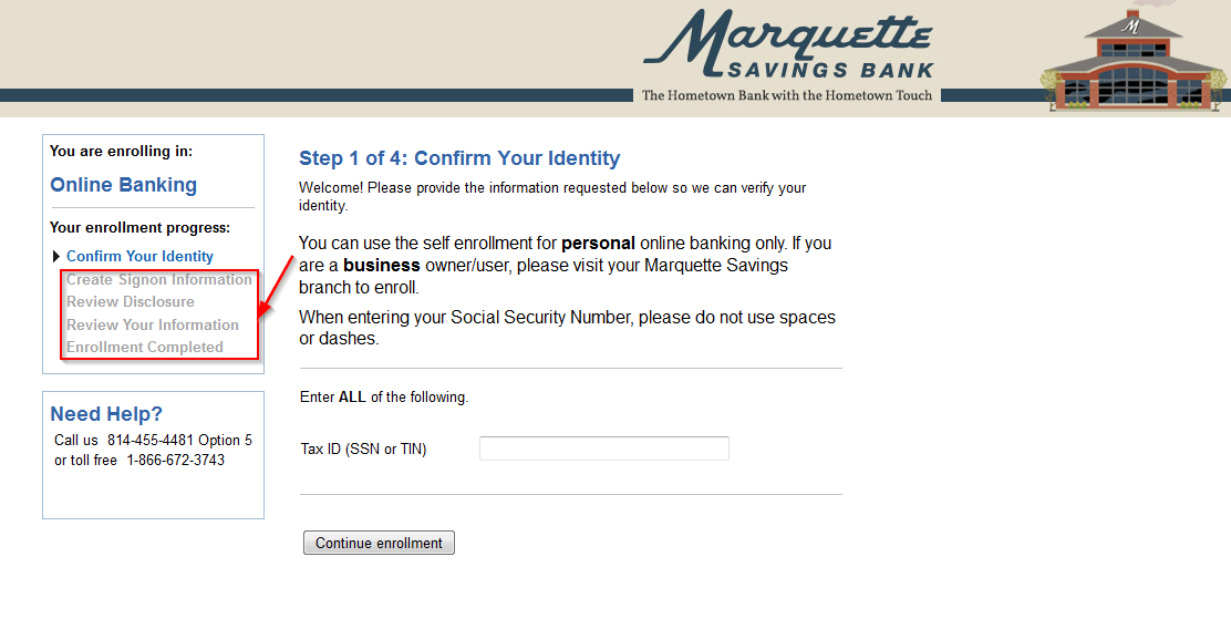 Marquette Savings Bank Online Banking Login CC Bank