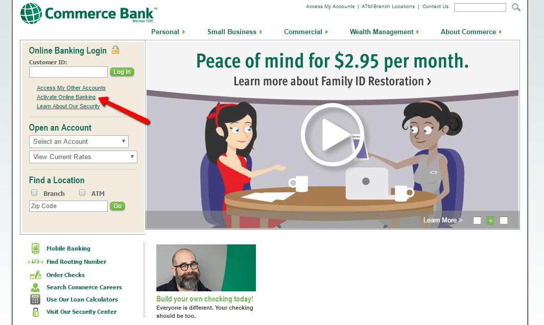 Commerce Bank Online Banking Login CC Bank