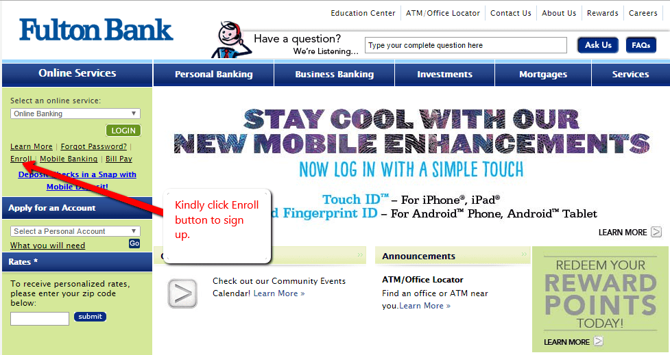 Fulton Bank Online Banking Login CC Bank