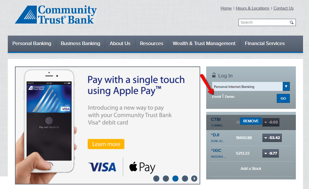 Community Trust Bank Online Banking Login CC Bank