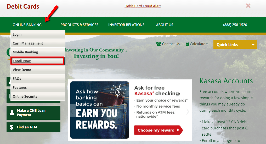 Online Banking › Central National Bank