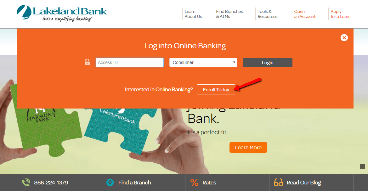 Lakeland Bank Online Banking Login CC Bank