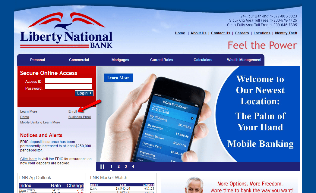 Liberty National Bank Online Banking Login CC Bank