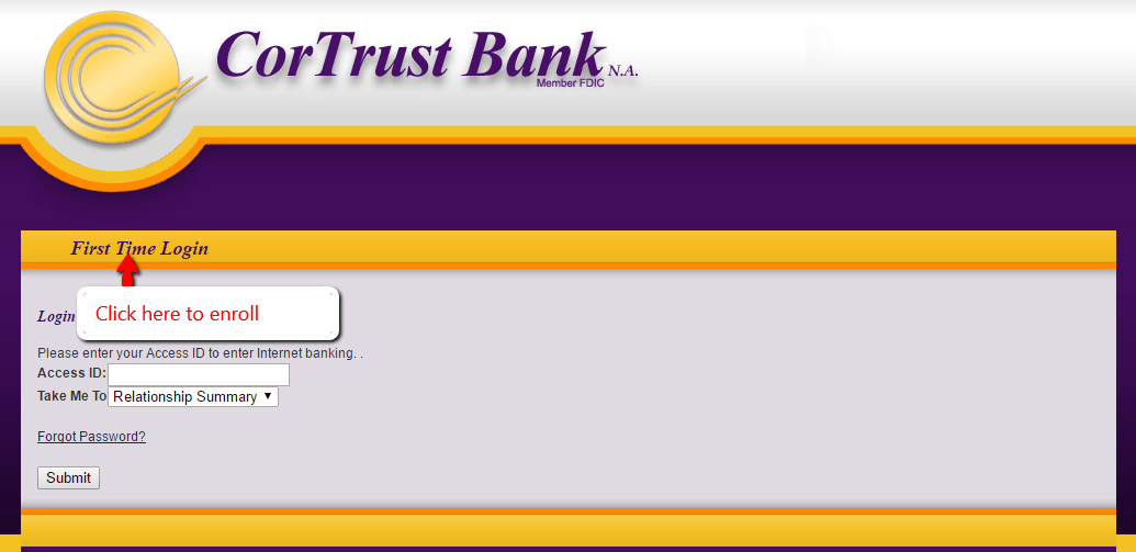 CorTrust Bank Online Banking Login CC Bank