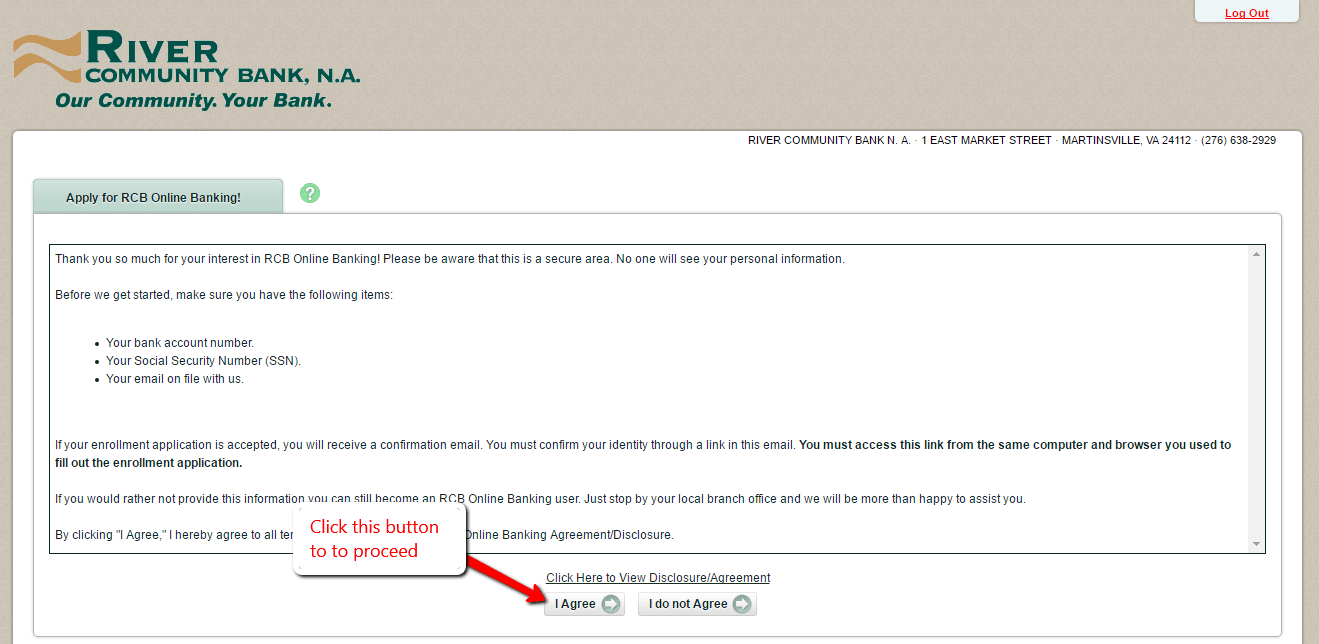River Community Bank Online Banking Login CC Bank