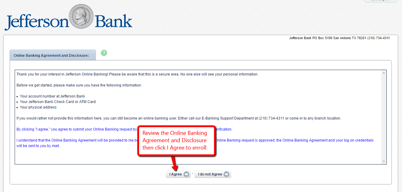 Jefferson Bank Online Banking Login CC Bank