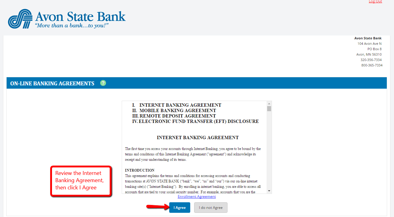 Avon State Bank Online Banking Login CC Bank