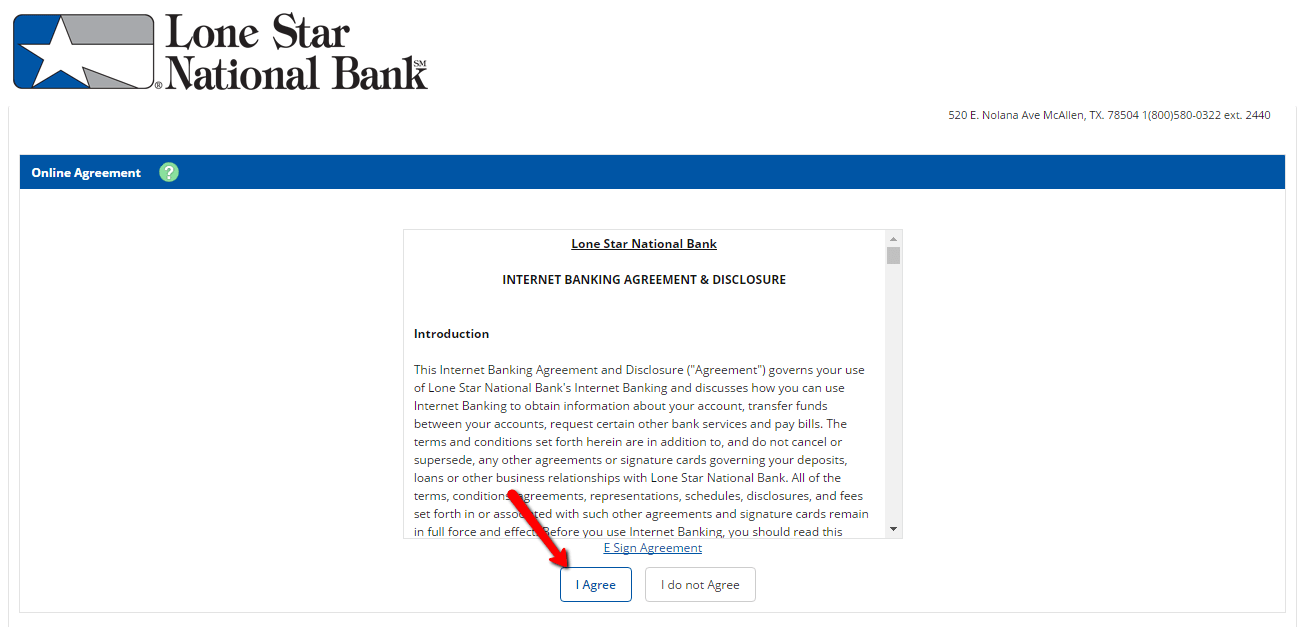 Lone Star National Bank Online Banking Login CC Bank