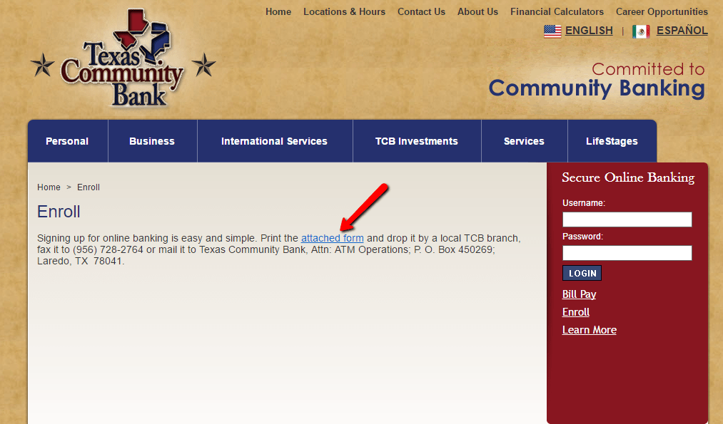 Texas Community Bank Online Banking Login CC Bank