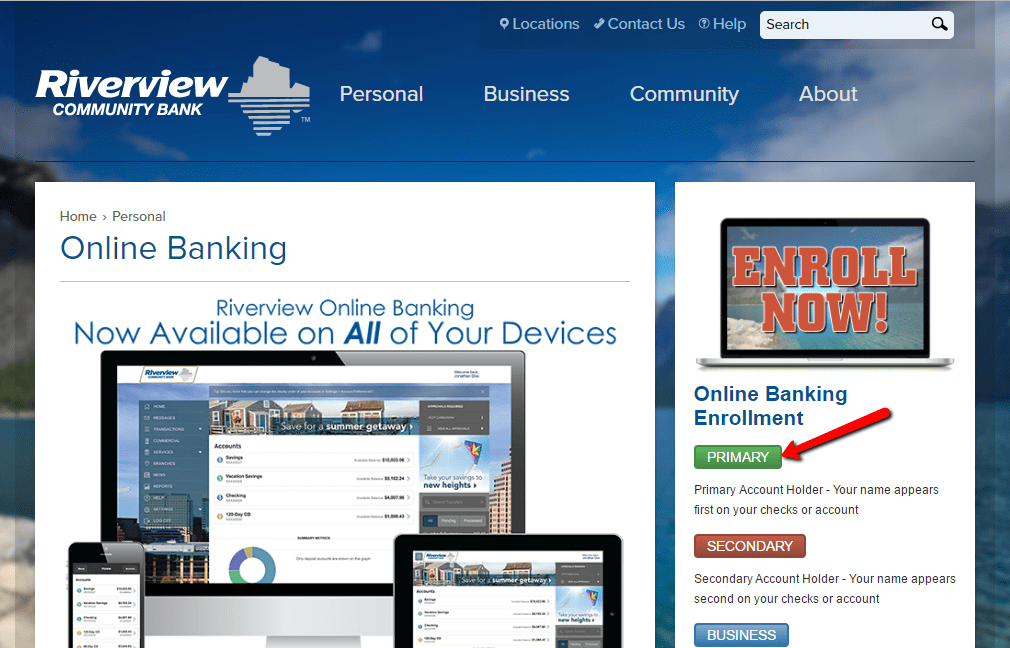 Riverview Community Bank Online Banking Login CC Bank