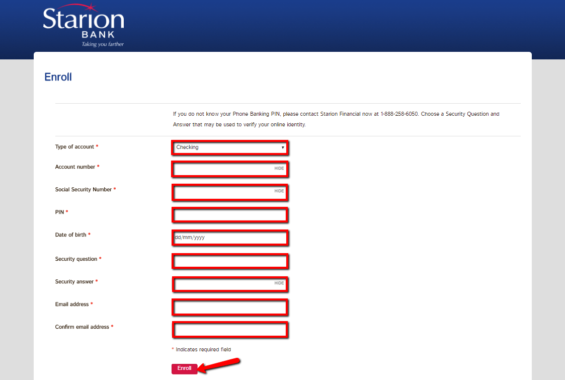 Starion Financial Online Banking Login CC Bank