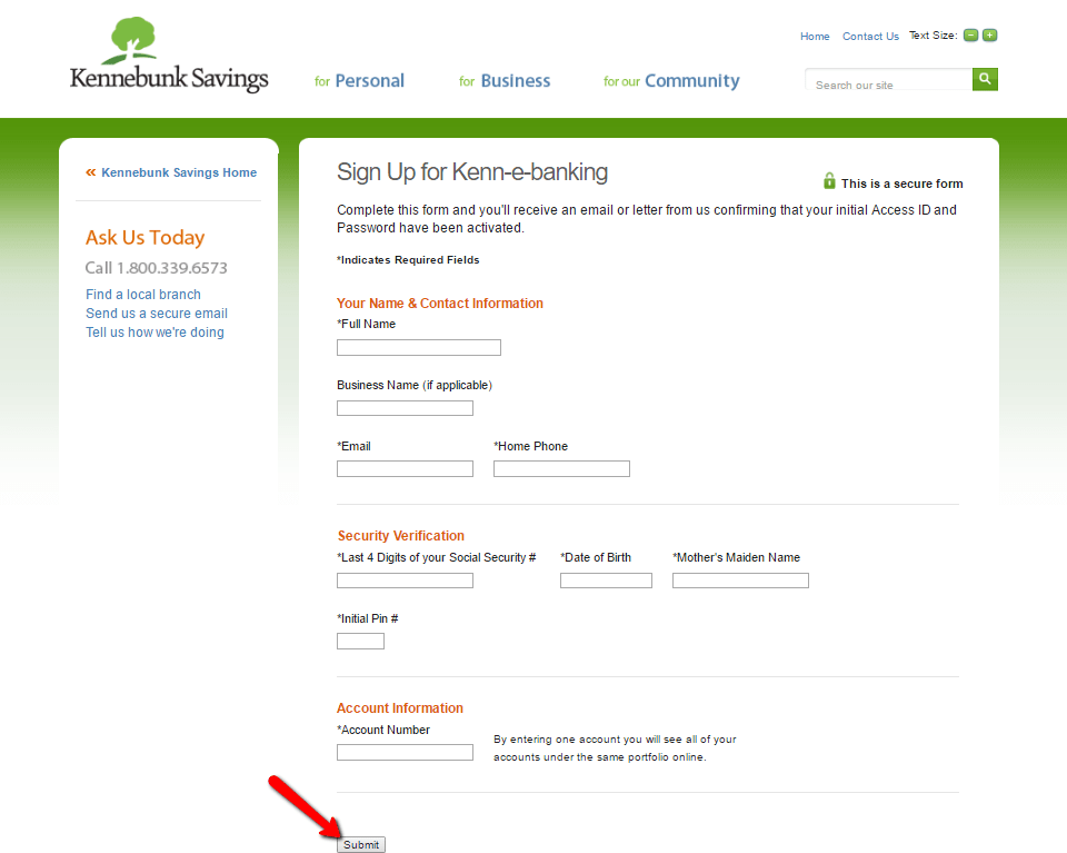 Kennebunk Savings Bank Online Banking Login CC Bank