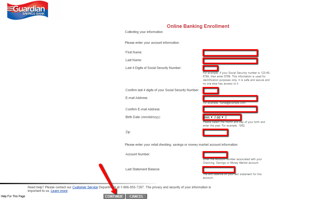 Guardian Savings Bank Online Banking Login CC Bank