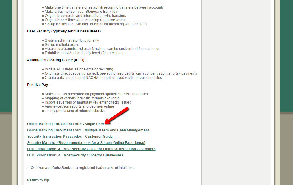 Stonegate Bank Online Banking Login CC Bank