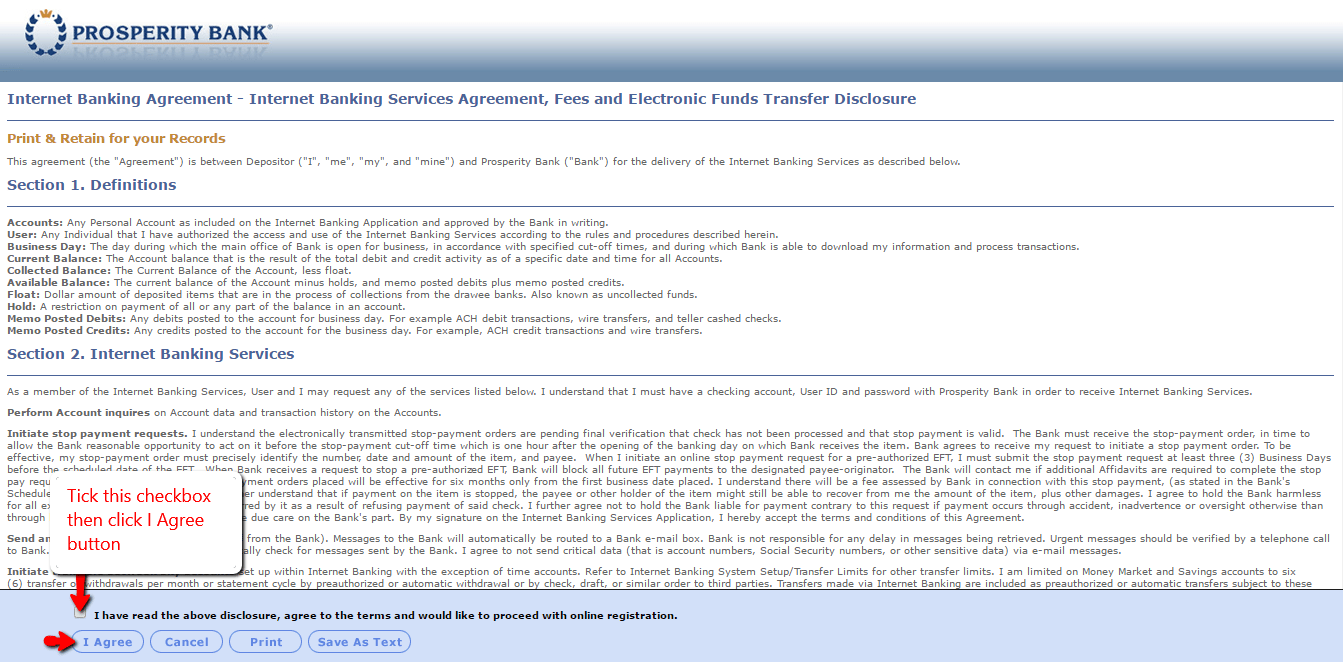 Prosperity Bank Online Banking Login CC Bank