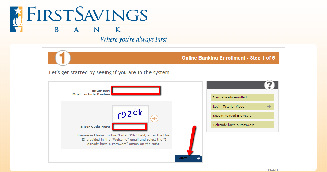 First Savings Bank Online Banking Login CC Bank