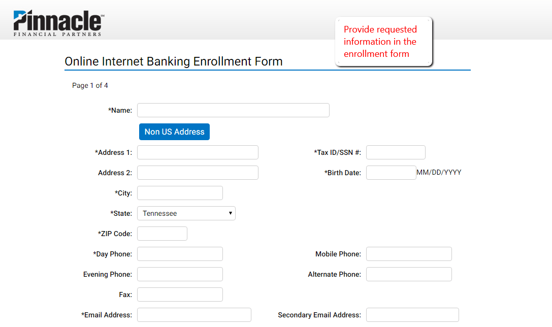 Pinnacle Financial Partners Online Banking Login CC Bank