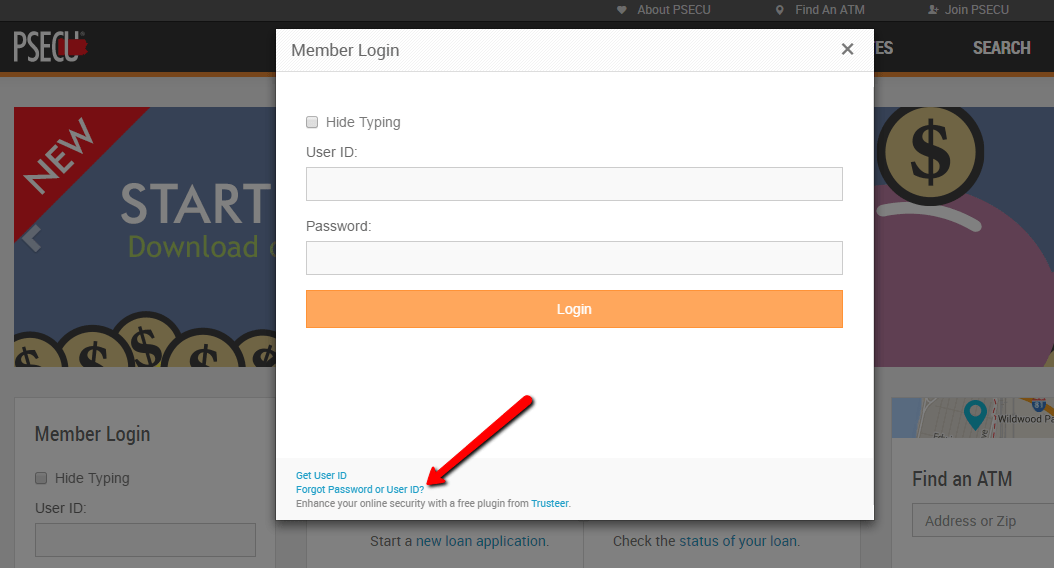 Pennsylvania State Employees Credit Union (PSECU) Online Banking Login