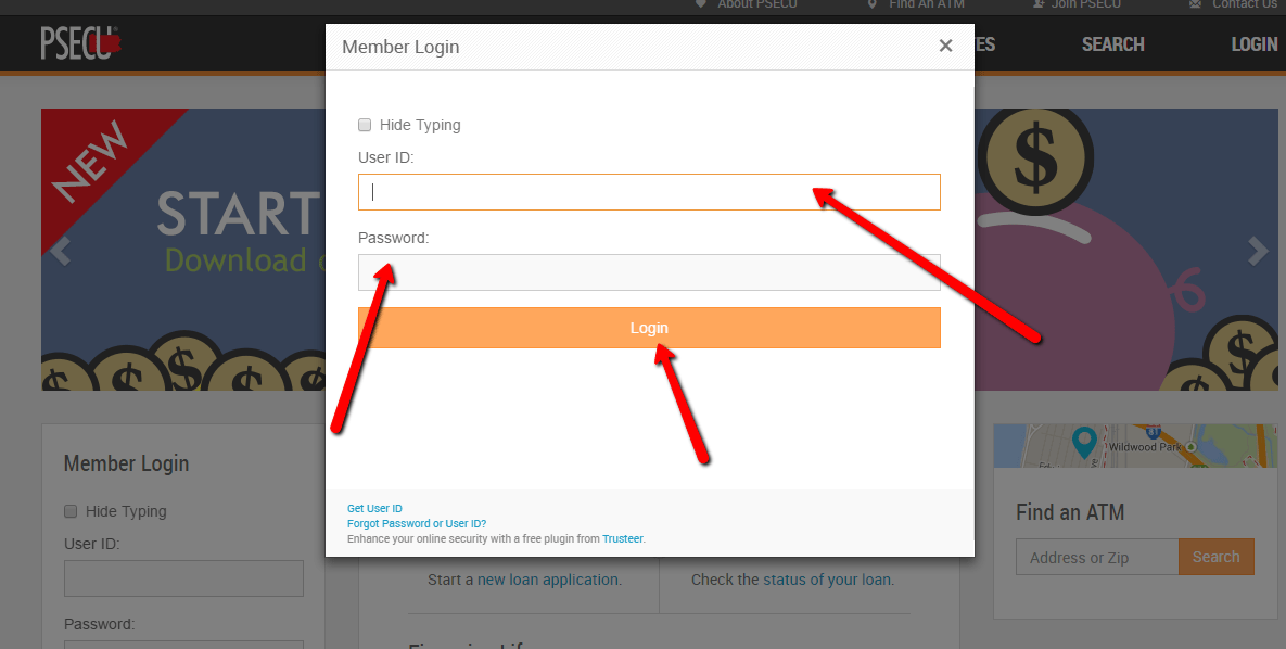 Pennsylvania State Employees Credit Union (PSECU) Online Banking Login