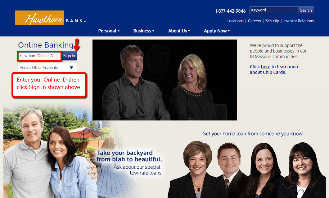Hawthorn Bank Online Banking Login CC Bank