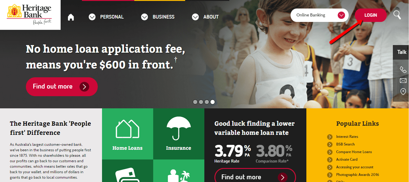 Heritage Bank Online Banking Login CC Bank