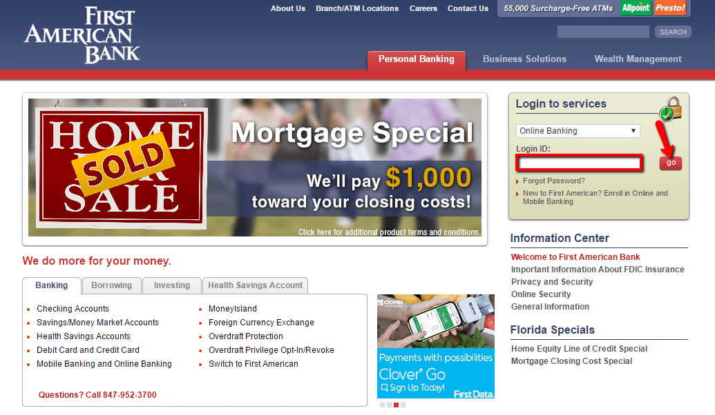 First Us Bank Online Banking Login Cc Bank