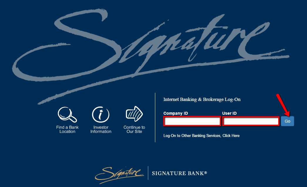 Signature Bank Online Banking Login CC Bank