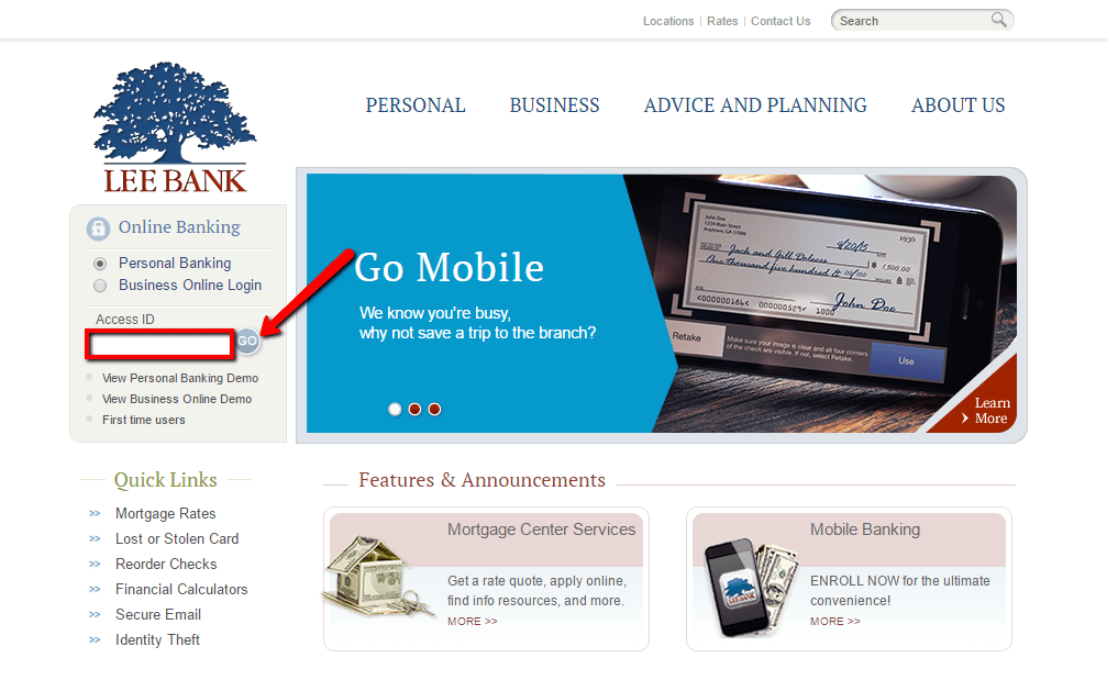 Lee Bank Online Banking