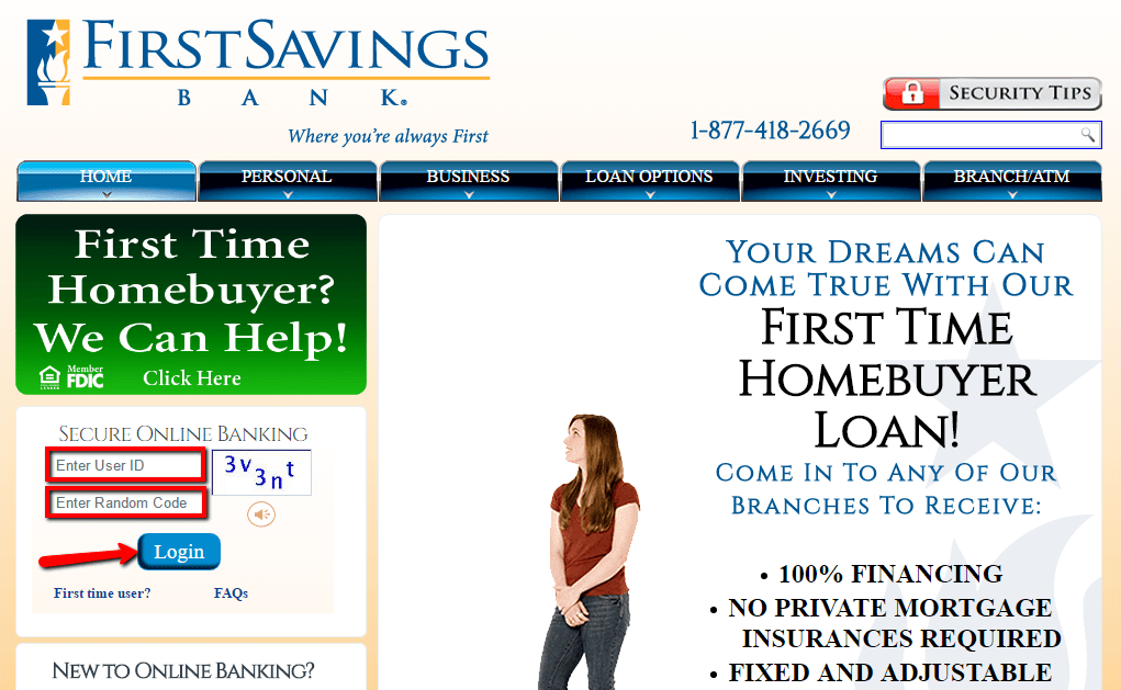 First Savings Bank Online Banking Login CC Bank