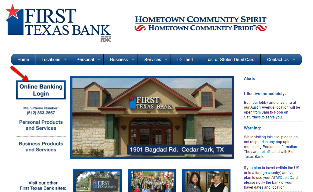 First Texas Bank Online Banking Login CC Bank