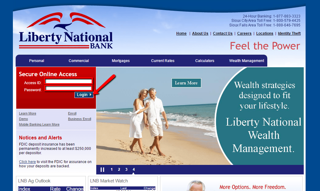 Liberty National Bank Online Banking Login CC Bank