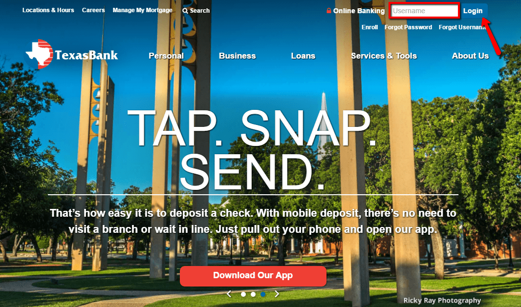 Texas Bank Online Banking Login CC Bank