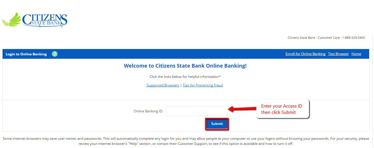 Citizens (Indiana) State Bank Online Banking Login CC Bank