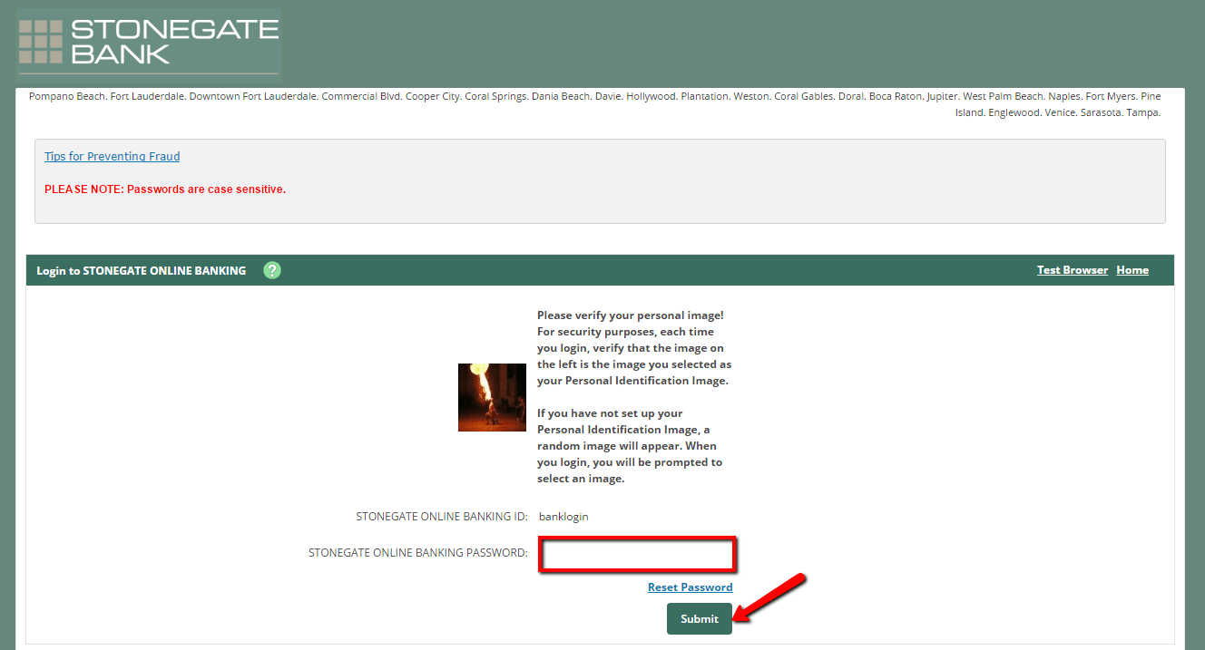 Stonegate Bank Online Banking Login CC Bank