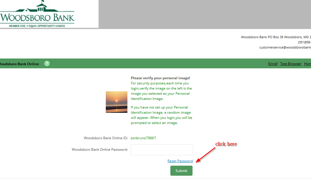 Woodsboro Bank Online Banking Login CC Bank