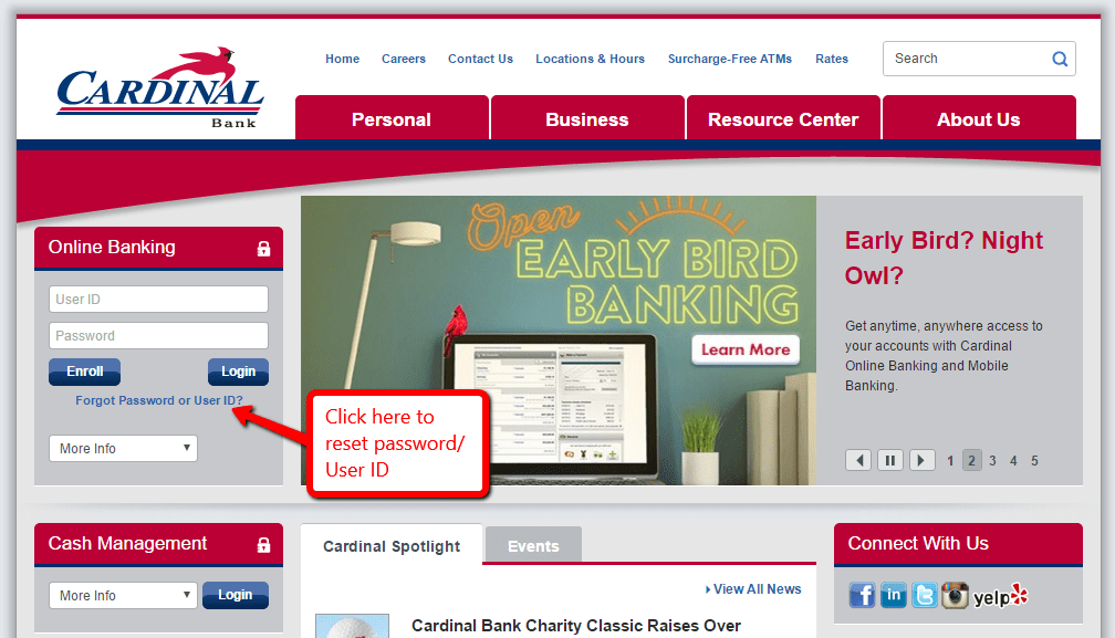 Cardinal Bank Online Login Online Banking