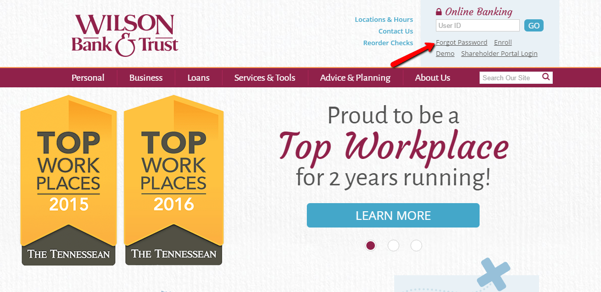 Wilson Bank and Trust Online Banking Login CC Bank