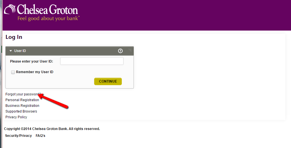 Chelsea Groton Bank Online Banking Login CC Bank