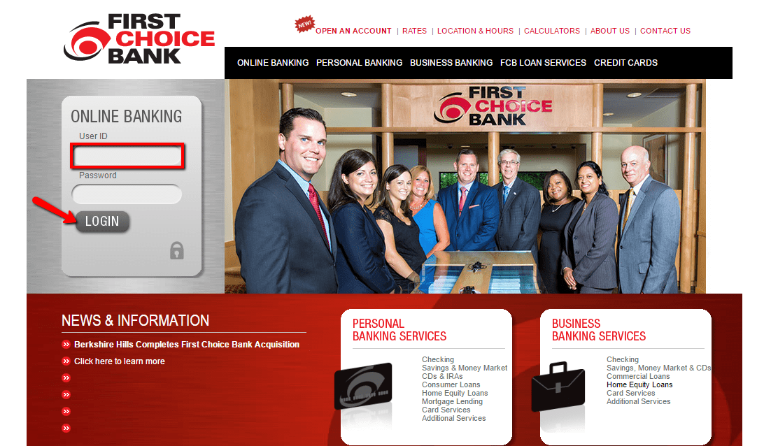 First Choice Bank Online Banking Login CC Bank