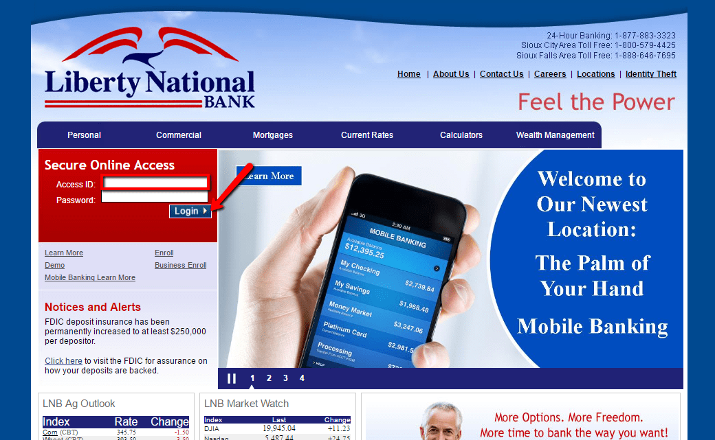 Liberty National Bank Online Banking Login CC Bank