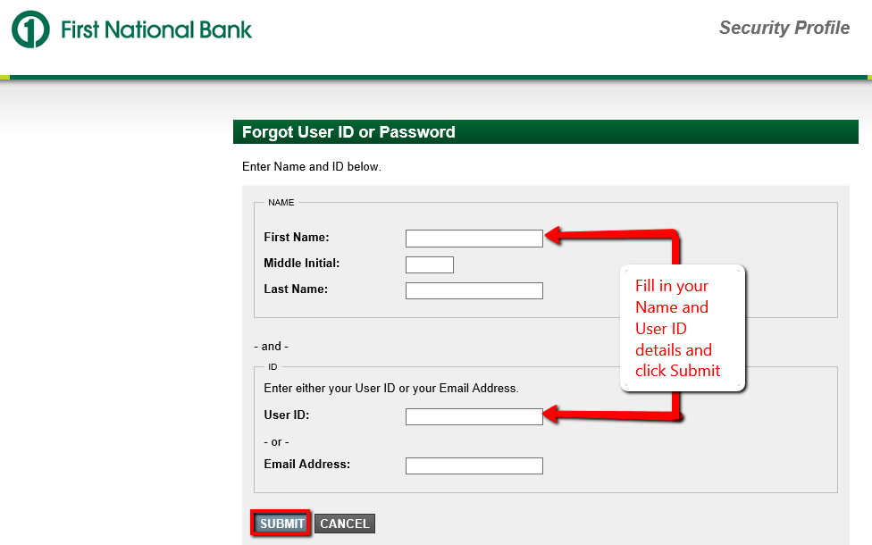 First National Bank of Omaha Online Banking Login CC Bank