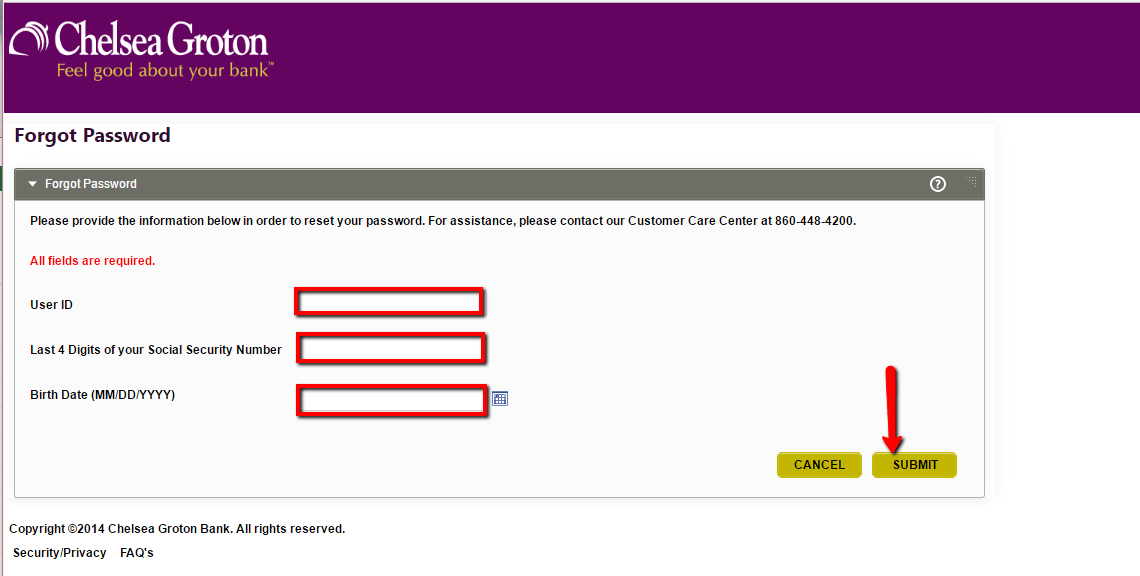 Chelsea Groton Bank Online Banking Login CC Bank