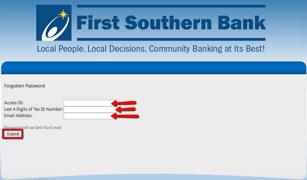 First Southern Bank Online Banking Login CC Bank